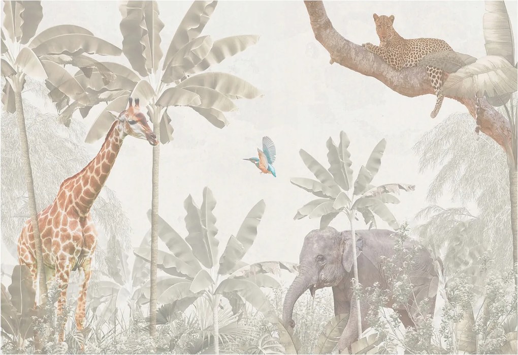 Fotótapéta Flizelin Dekoratív Iroda Trópusi oázis 152x104 Ragasztó