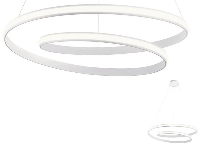Redo 01-1795 - Dimmelhető sodronyos LED csillár TORSION LED/40W/230V fehér