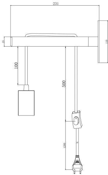 Brilliant - Fali lámpa JARBO 1xE27/60W/230V