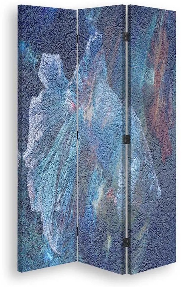 Gario Paraván Secret kék Méret: 110 x 170 cm, Kivitelezés: Klasszikus paraván