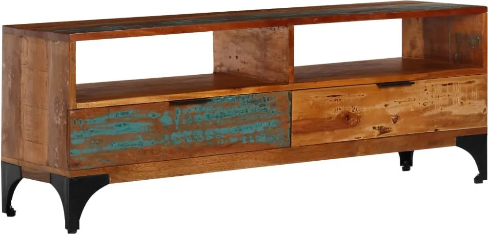 vidaXL tömör újrahasznosított fa TV-szekrény 118 x 35 x 45 cm