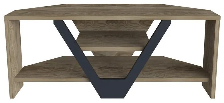 TV szekrény Karin - Walnut, Black