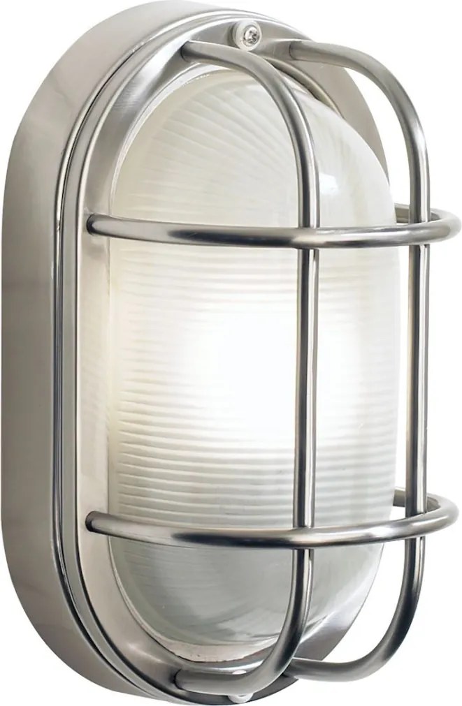 DAR LIGHTING SAL5244 SALCOMBE Klasszikus Kültéri Fali Lámpa Átlátszó, Rozsdamentes Acél E27 IP44