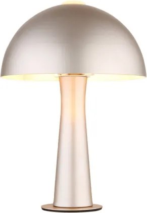 Globo 50670152 Asztali lámpa, matt cappuccino fém, fekete PVC kábel, billenőkapcsoló a kábelen, ø: 200 mm, M: 285 mm, kábelhossz: 1500 mm, 1xE14 25W 230V izzó nélkül