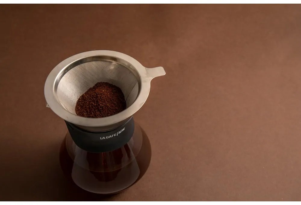 Boroszilikát üveg kancsó rozsdamentes acél szűrővel 0,4 l La Cafetiere - Kitchen Craft