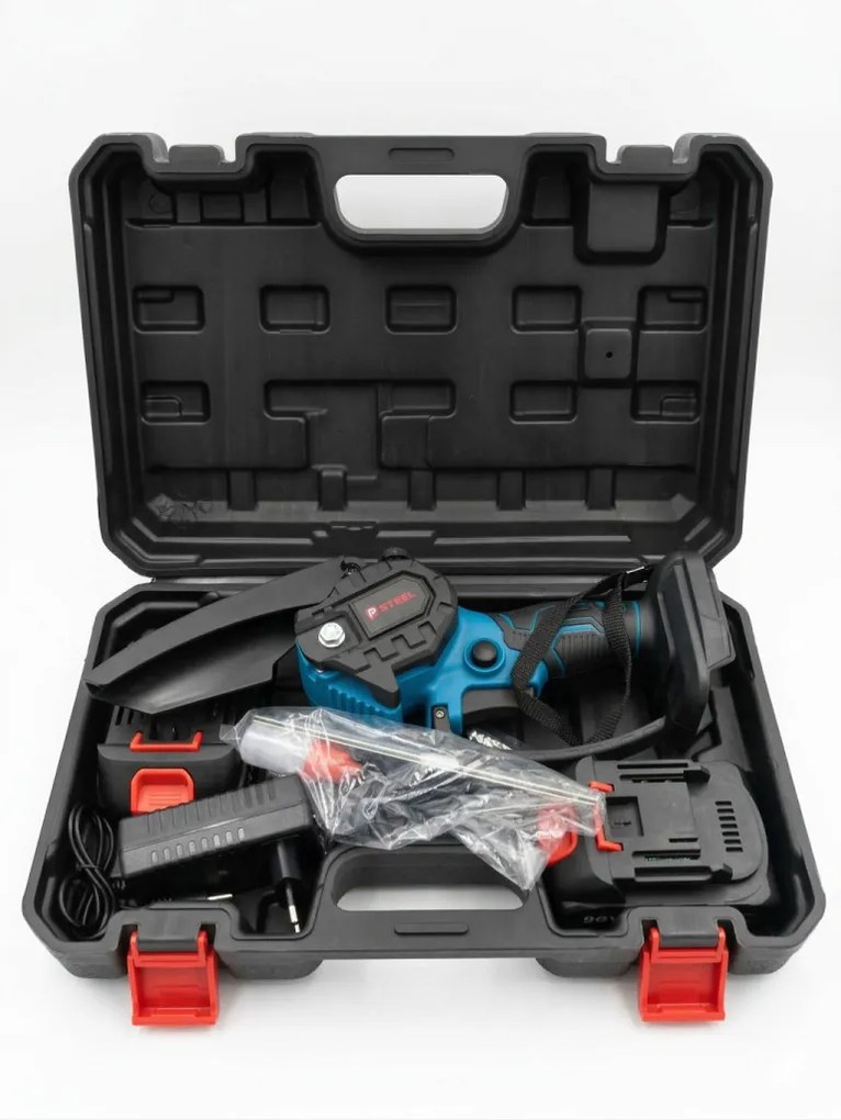 PSteel Dupla Akkumulátoros Ágvágó Láncfűrész – 96V