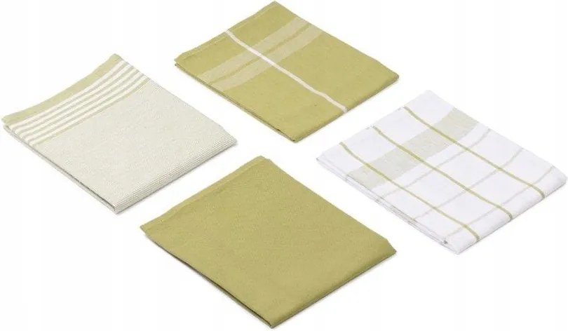 Pamut törlőkendő szett, 50x70, lime