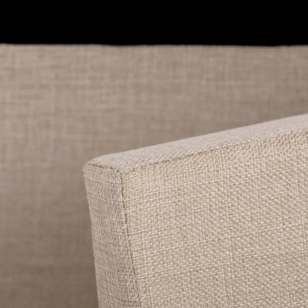 Taburet Cu Depozitare Material Textil Crem. TAB-461