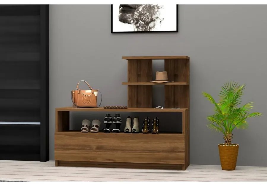 Cipőtároló Airy - Walnut