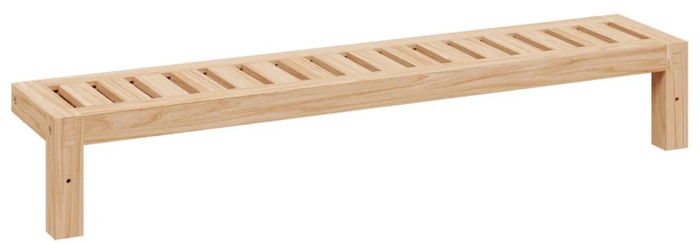 Fali Polc 62x10x12,5 cm Tömör Fa Dió