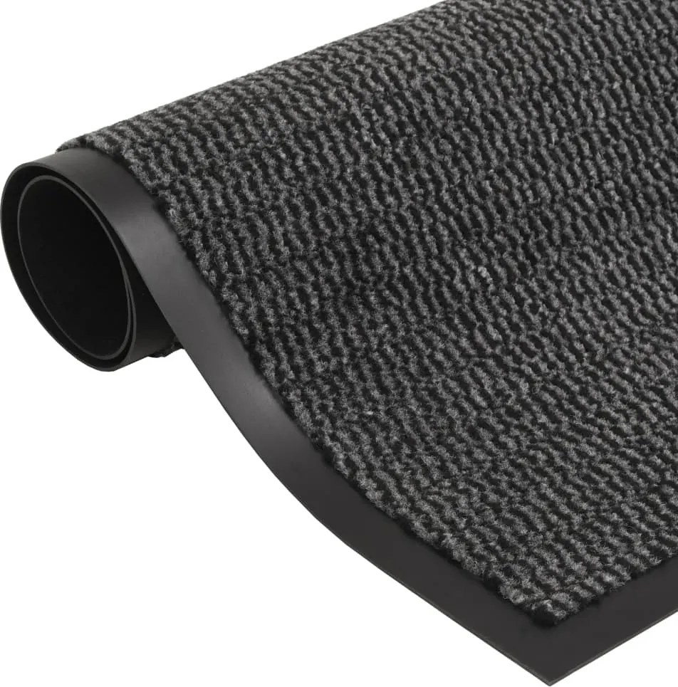 vidaXL antracitszürke négyszögletes szennyfogó szőnyeg 60 x 90 cm