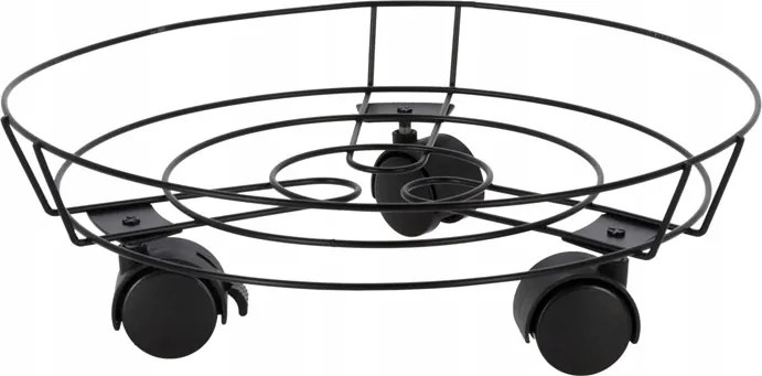 Kerekes virágtartó állvány fém robusztus Progarden 31,5 x 10 cm