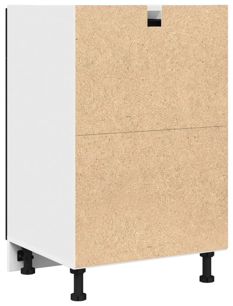 Fekete tölgy fiókos szekrény - 50x46x81.5 cm, MDF-ből készült.