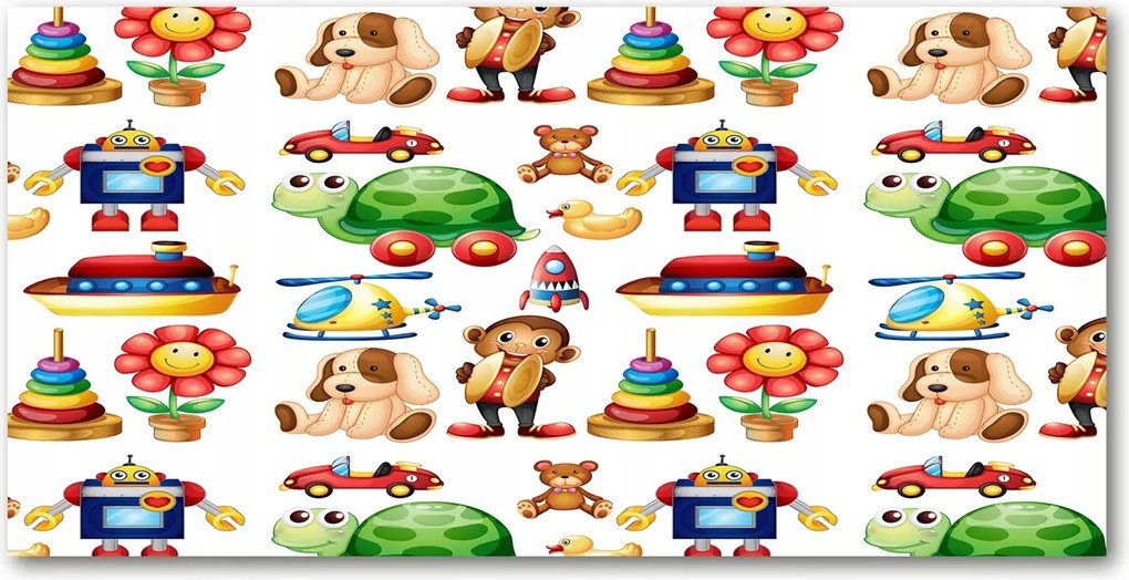 Fotótapéta falra edzett üveg Játékok 140x70