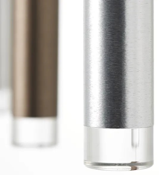 Brilliant -LED fényerőszabályozható kábellel függesztett CEMBALO csillár LED/60W/230V króm/fekete/barna