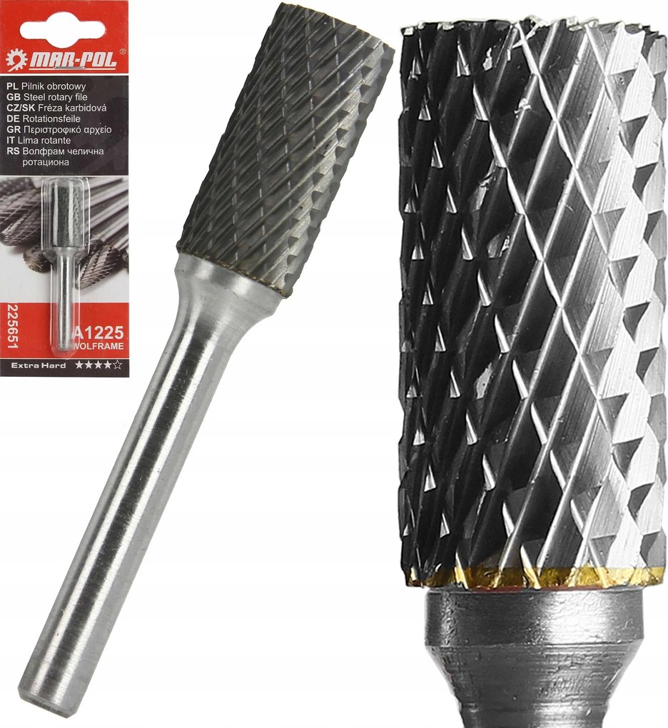 Forgó Reszelő Keményfém Fémhez, Hengeres