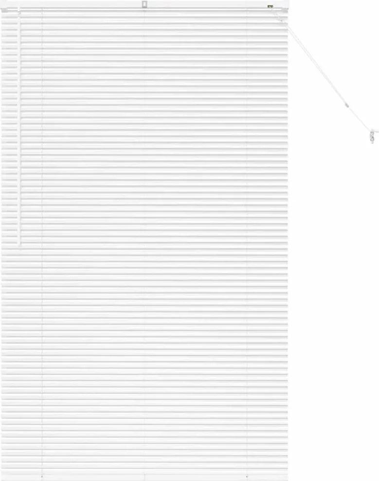 vidaXL Zsalugáter Redőnyök Fehér 175 x 105 cm Alumínium