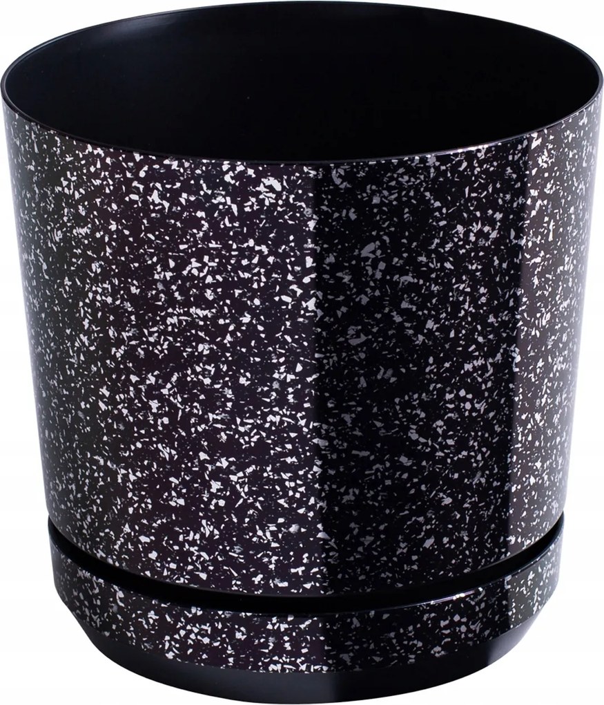 Virágtartó Dekor átm. 26 cm fekete márvány szín