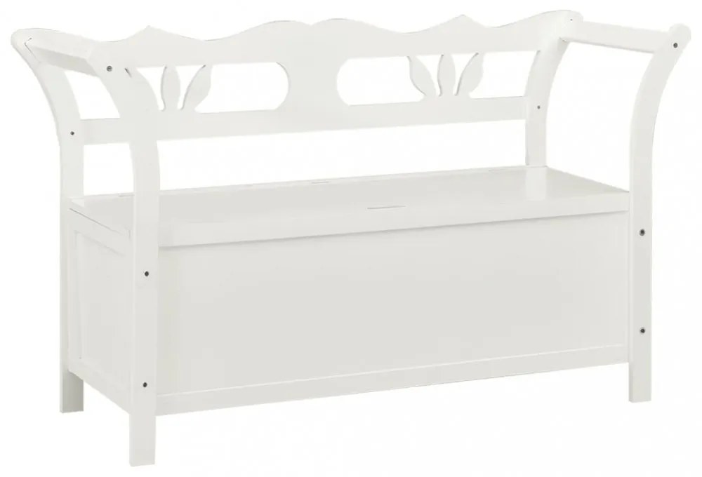 fehér tömör fenyőfa pad 107 x 45 x 75,5 cm