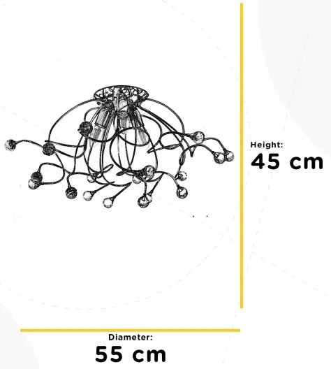 ONLI - Felületre szerelhető csillár TRILLY 3xE14/6W/230V