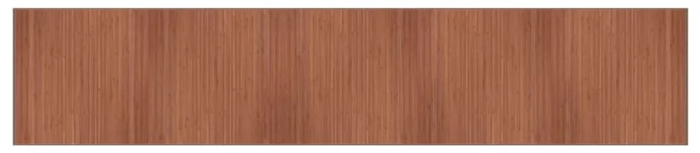 négyszögletű barna bambusz szőnyeg 100 x 1000 cm