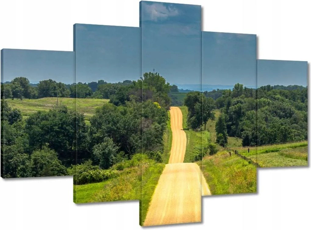 Festmények 150x105 Út Rét Mező Erdő