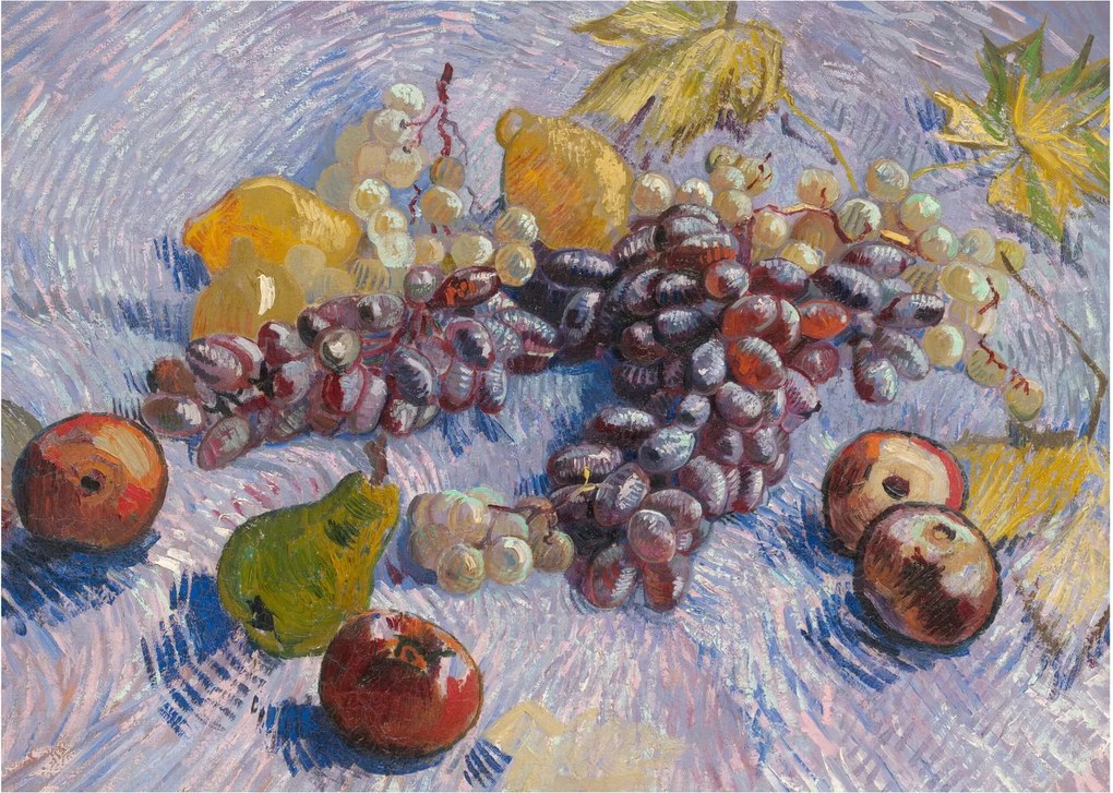 Kép - Vincent van Gogh, Grapes, Lemons, Pears, and Apples, reprodukciók (70x50 cm)