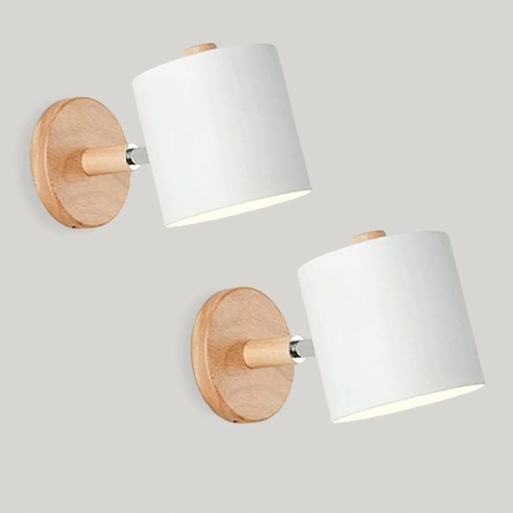 2db-os fali lámpa szett Állítható Ligkin E27 fehér 2 csomag