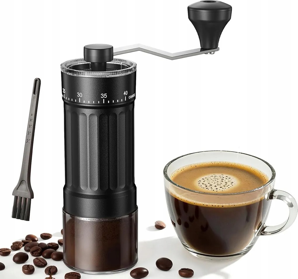 Kávédaráló kézi fekete erős kávé őrlés só bors fűszerek