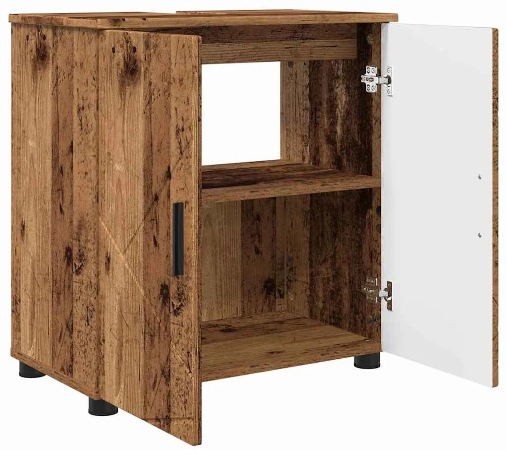 Fürdőszoba Székény polcokkal Régi fa 61 x 35 x 64 cm Faanyag