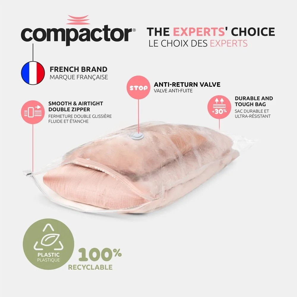 Vákuumzsák készlet 2 db-os Premium Valve S – Compactor