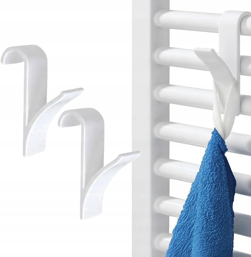 Akasztó kampó fürdőszobai akasztó radiátor non-invazív szett x2