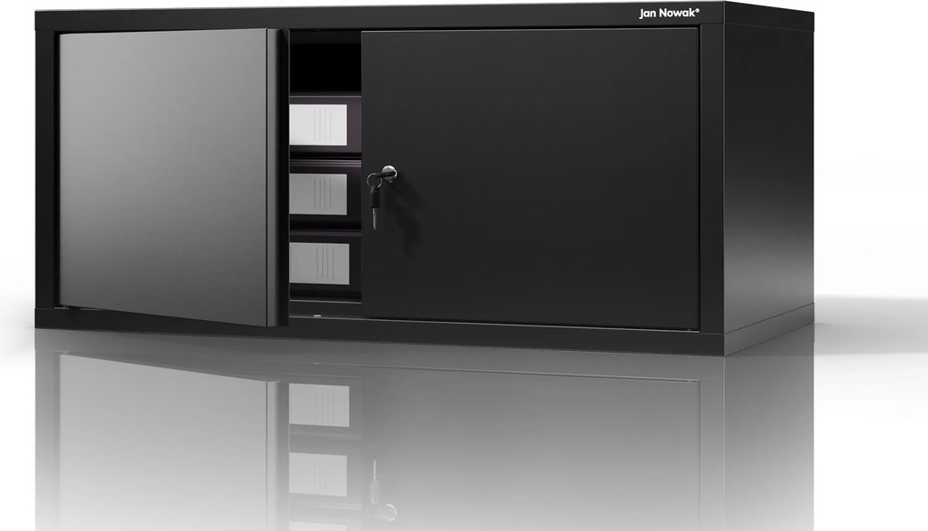 Szekrény-felépítmény, fekete, 800x380x400 mm: EWA