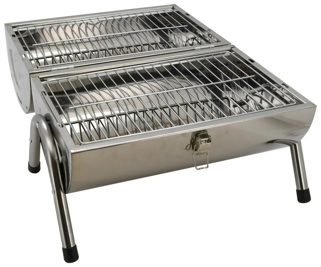 Cattara Double faszenes utazó grill, 42 x 38 x 26 cm