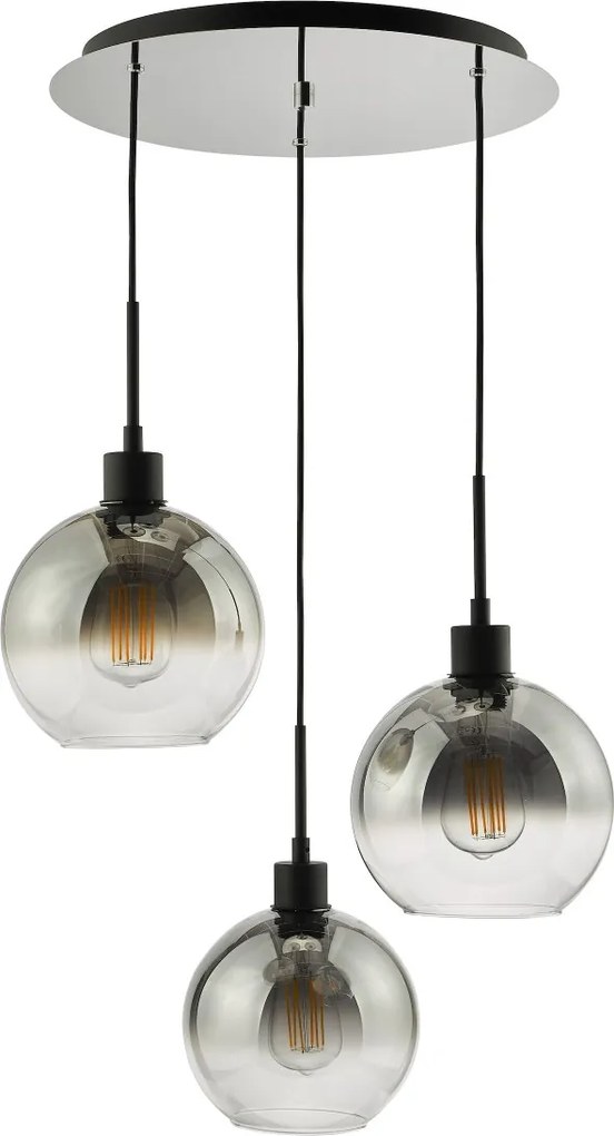 Dar Lighting modern függeszték lycia matt fekete darlyc8822