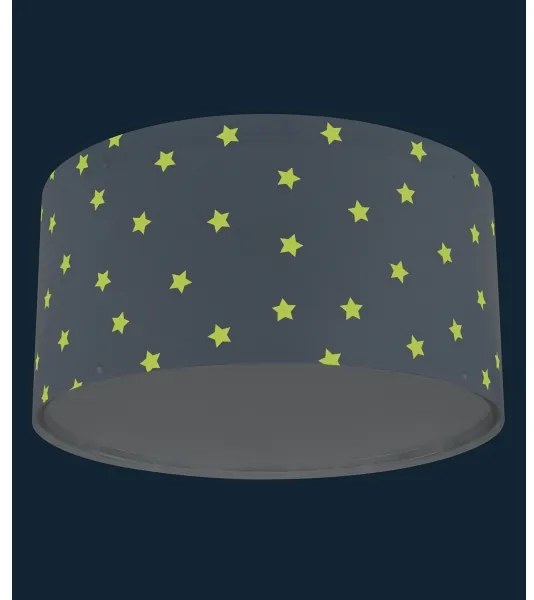 Dalber 82216T - Gyermek mennyezeti lámpa STAR LIGHT 2xE27/60W/230V kék