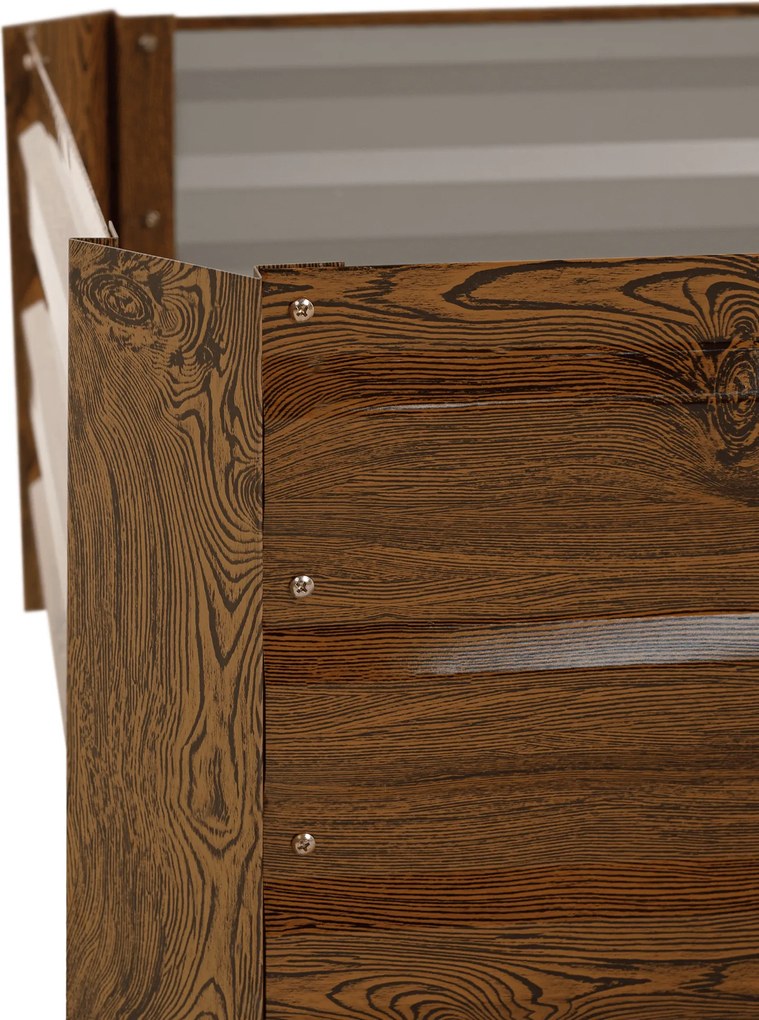 Magasított virágágy, barna, acél, NONKY TYP 5