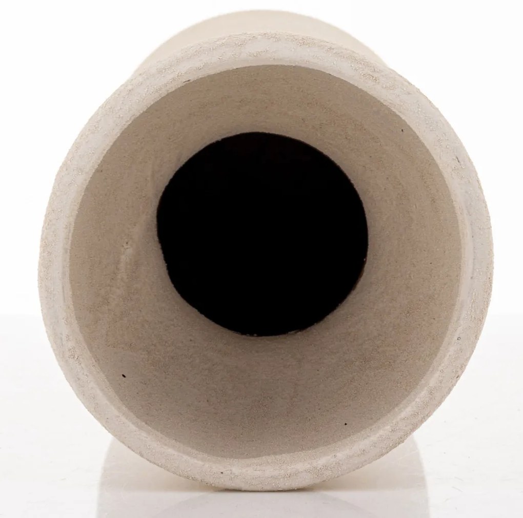 Evora design Váza kerámia fehér 35x12.5x12.5cm