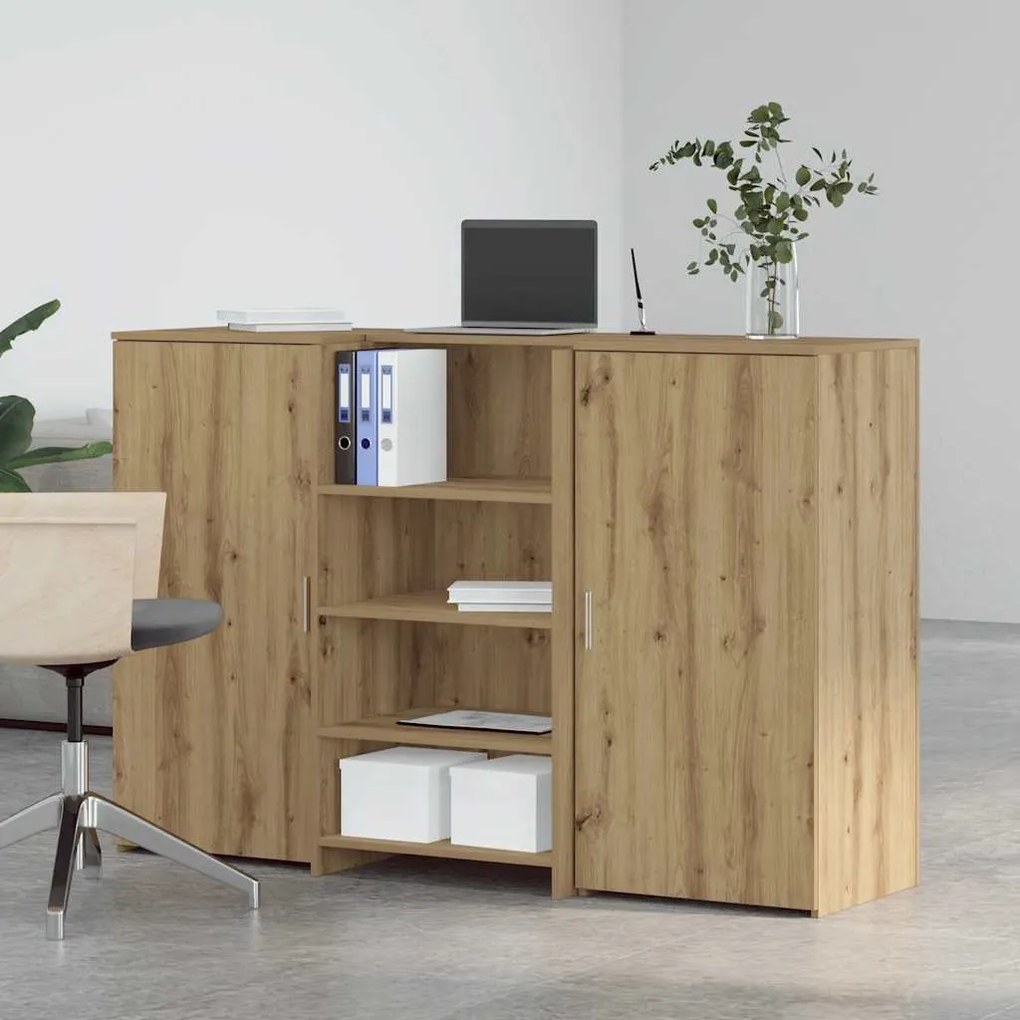 recepciós pult kézműves tölgy 155x50x103,5 cm szerelt fa