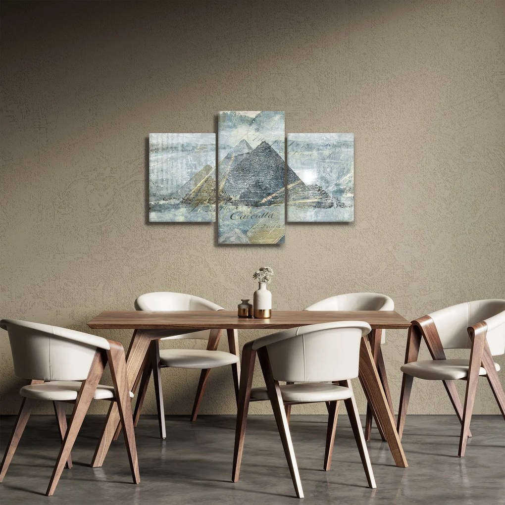 Kép - Piramisok kék szűrőben (90x60 cm)