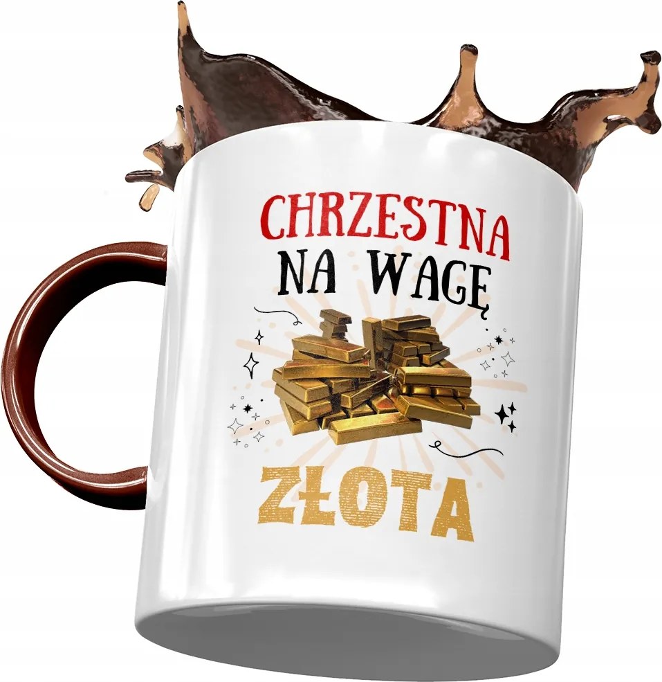 Bordó Bögre Keresztanyának Születésnapra Ajándék Nyomtatott Fotóval