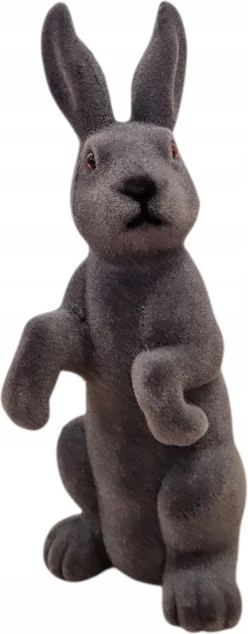 Húsvéti figura Dekoráció Nyúl Dekoráció Flokkolt Szürke