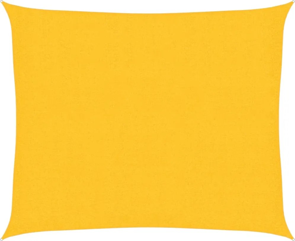 vidaXL sárga HDPE napvitorla 160 g/m² 2,5 x 3 m