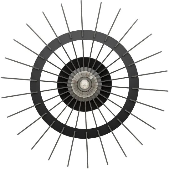 Eglo 901001 - Mennyezeti lámpa COSSANO 1xE27/40W/230V átm. 45 cm fekete