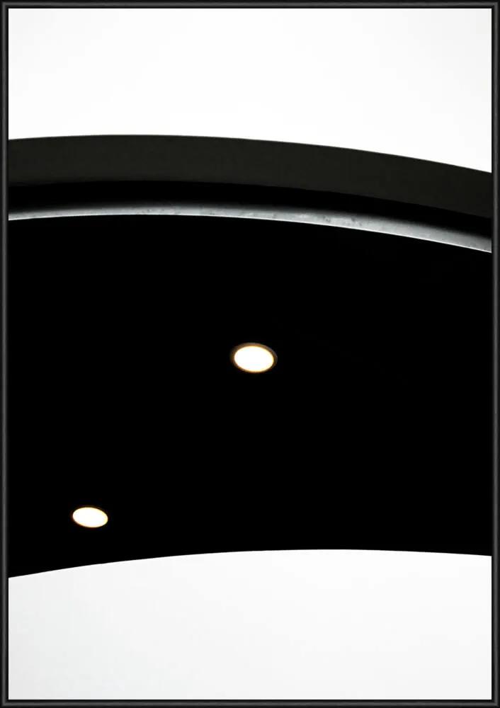 Black Abstract kép, fekete keret, 50x70cm