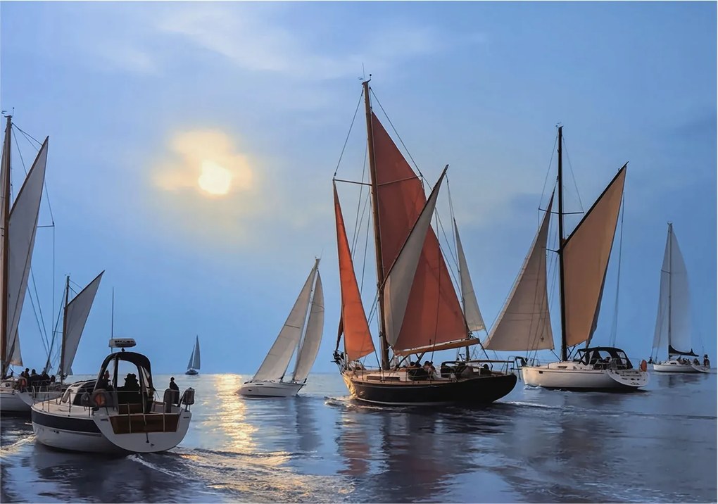 Tapéta Flizelin Falfestmény Prémium Vitorlás kaland 208x146 Ragasztó