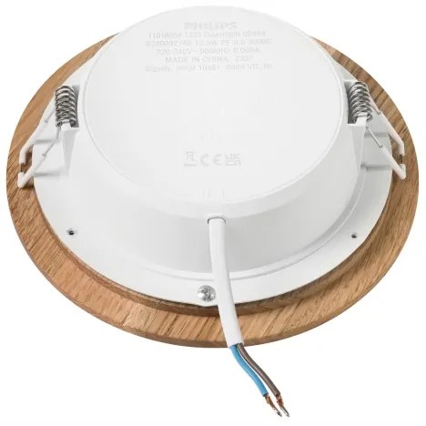 LED Beépíthető lámpa WOODY SPOT LED/12,5W/230V 3000K tölgy ø 16 cm