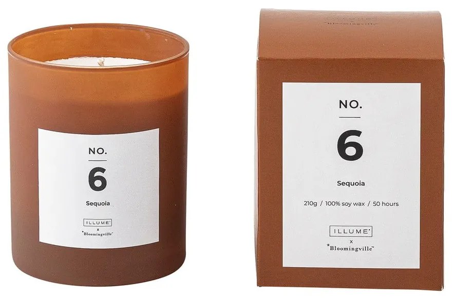 Illatos gyertya égési idő 50 ó No. 6 Sequoia – ILLUME x Bloomingville