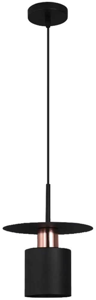 Elegáns lámpa modern designnal fekete