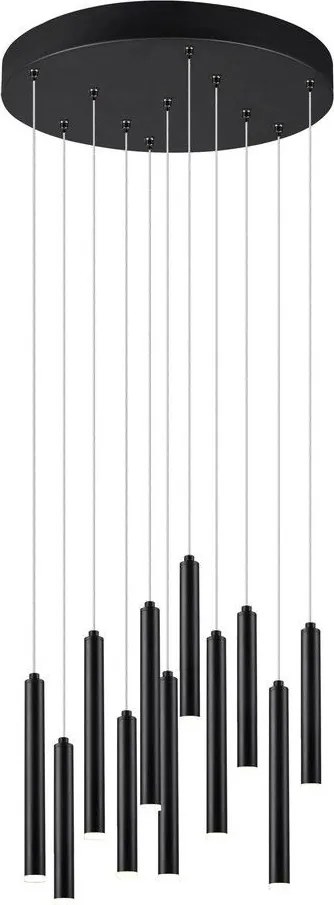 TRIO 321691132 TUBULAR Hengeres Függesztett Lámpa Fekete LED IP20